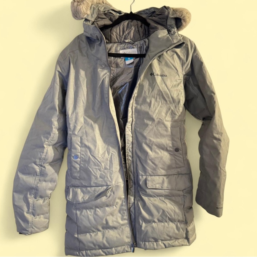 Columbia Women’s Gray Winter OmniHeat Long Snow Jacket